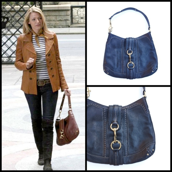 Gossip Girl COACH Black Hampton HOBO Bag - Picture 2 of 16
